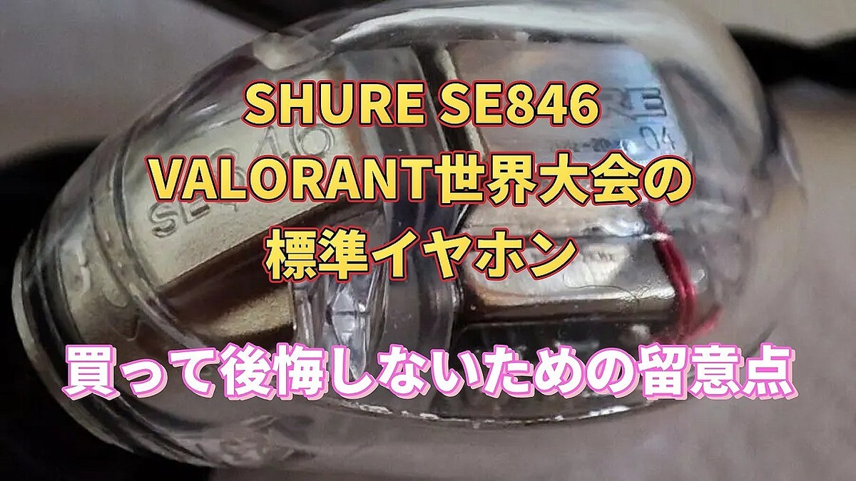 VALORANT��������ɸ�।��ۥ��SHURE SE846�פ�̥�Ϥ�α��������ー��ⲻ�ڤ⤳��1��Ǵ��뤹��ǹ����β���