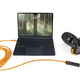 TetherPro Optima 10G USB-C Locking Extension Cable��4.8m�ˤ�TetherPro Optima 10G USB-C Straight to Right Angle��51cm�ˤ��Ȥ߹�碌��
