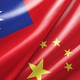 台湾と中国の2つの国旗※画像はAIが作成したイメージです（Nina/stock.adobe.com）
