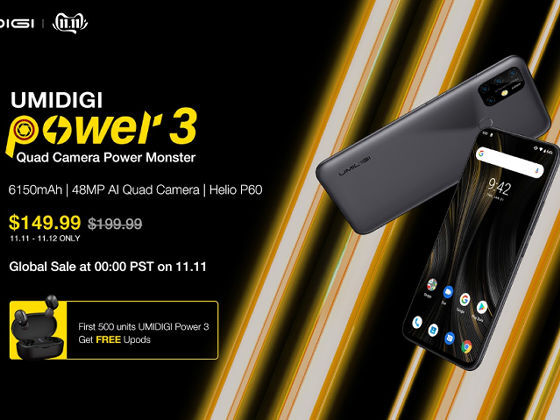 �ڥ�꡼���ò����Ԥ�����3���ְʾ�γʰ¥��ޥۡ�UMIDIGI Power 3�פ�1�������ȯ�䡢4800������4�㥫���ǥޥ������ꥢ�ˤ��б�