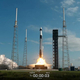 CRS-34��Cargo Dragon�ʥ������ɥ饴������������ܤ����Ǥ��夲��줿SpaceX��Falcon 9�����åȡ�Credit: NASA+��
