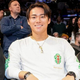 NBAレイカーズ戦を観戦したドジャース・山本由伸【写真提供：ドジャース】