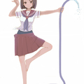 画像 夏の青春の1ページ 制服で プール掃除 をする女子高生イラスト特集 3 ライブドアニュース