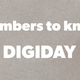 ��Numbers to know��DIGIDAY�ԡ�8/26��8/29�ˡ��� �ۥ�ǡ� ��������˸������㤤ʪ����