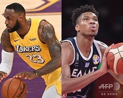 �ƥץ��Х����åȥܡ��롢�����󥼥륹���쥤�������Υ�֥��󡦥������ॺ�ʺ��ˤȥߥ륦�����������Хå����Υ�˥������ǥȥ���ݡ�2020ǯ1��24�������ˡ�(c)Robyn Beck /Nicolas ASFOURI / AFP 