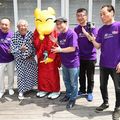 左から三遊亭小遊三、春風亭柳橋、春風亭昇太、マグナム小林、桂