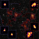 Hubble�ʥϥå֥�˱���˾����βĻ�����ǡ����ȡ�James Webb�ʥ������ॺ�������å֡˱���˾������ֳ����ǡ�����Ȥäƺ������줿�������������϶�����ΰ�β������򿧤����Ϥ��Ф�˾����δ�¬�Ǹ��Ĥ��ä���ϡ�����󥸿����ΰ�϶�Ϥ�̩�����Ƥ����ꡢ���դ��������϶�Ϥο�̩�١��򿧤������ϥ����������϶�������Τι�����򼨤�����������ϡ����Ȥ�̩�������Ķ����ζ�ϡ����Ȥ�ʿ��Ū�ʴĶ����ζ�Ϥ����Credit: Laishram et al./NAOJ/NASA/ESA/CSA��