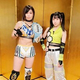 選手権調印式を行った鈴芽（右）とＭＩＲＡＩ（東京女子プロレス提供）