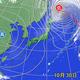 30日午後3時の天気図と衛星画像。